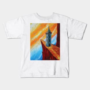 Oil Painting - The Watchtower I. 2012 Kids T-Shirt